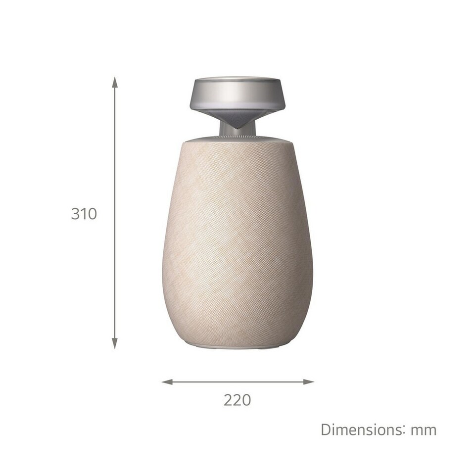 image 1 of LG XO2TBE.CEUSLLK Xboom 360 Bluetooth Speaker Beige
