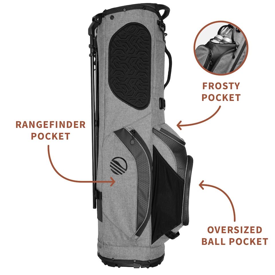 image 1 of Ryder Golf Bag - Heather Grey