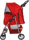 image 8 of Pet Stroller Dog Cat Puppy Pram Pushchair Travel Cart Jogging Buggy Carrier (Red)