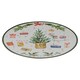 image 6 of 6 Pcs Christmas Charger Plates With Coloured Rim Festive Designs Placemats 33cm
