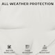 image 4 of Outsunny Seat Cushions with Machine Washable Cover | Cream | cream white | 46 x 42 x 7 cm