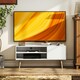image 6 of HOMCOM TV Unit Cabinet for TVs up to 55Inches with Cupboard Shelves, White White
