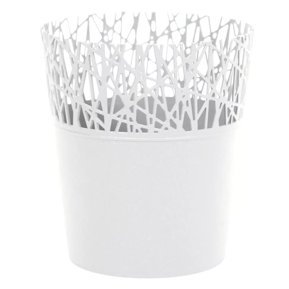 image 1 of Mini Plastic Flower Planter Pots - 183x160x160 cm | Grey | Grey & Set of 1 | 1