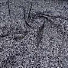 Navy 100% Cotton Poplin Fabric for Dressmaking, Quilting, 110cm / 43" Wide - per metre