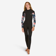 Decathlon GIRL’S SURFING WETSUIT 500 4/3 MM BLACK