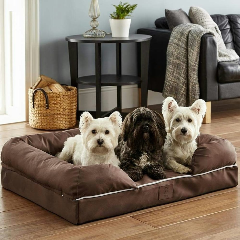 image 1 of Cosy Couch Mattress Dog Bed Brown | L