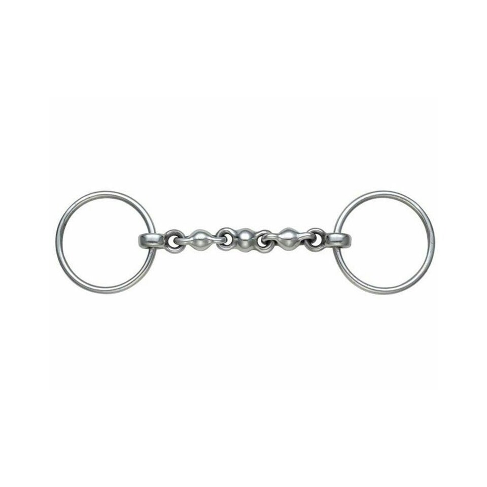 Shires Waterford Horse Loose Ring Snaffle Bit - Silver - 5in