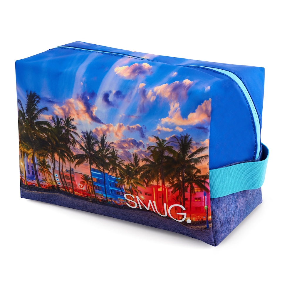 image 1 of SMUG Wash Bag - Miami Print