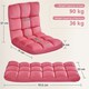 image 3 of Yaheetech Lazy Sleeper Recliner with 14 Adjustable Positions and Backrest Pink