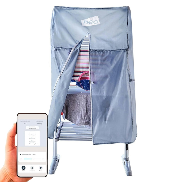 Neo Smart Wifi Indoor Electric 3 Tier Airer Folding Dryer Rack