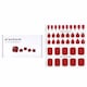 image 1 of Nail Sticker (red) - # Glass Of Wine Pedi - 36pcs N/A
