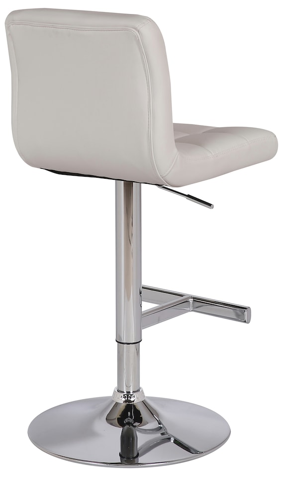 image 1 of Allegro Kitchen Bar Stool, Adjustable Height and Swivel Breakfast & Home Barstool, White