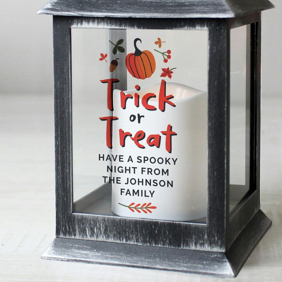 image 1 of Personalised Trick or Treat Lantern