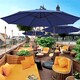 image 3 of Yaheetech 289 cm Patio Offset Umbrella Cantilever Umbrella-Navy Blue