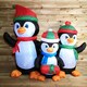 image 5 of 1.5m Inflatable LED Lit Penguin Family Indoor Outdoor Christmas Decoration with 12 Warm White LEDs