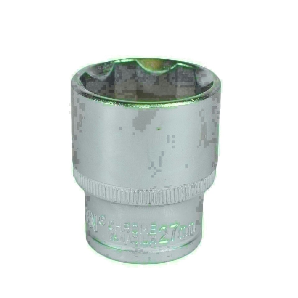 image 1 of 1/2" Drive 27mm Metric Super Lock Shallow 6-Sided Single Hex Socket Bergen