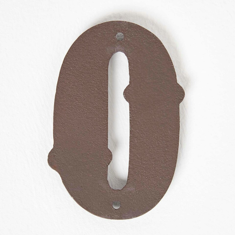 image 1 of Homescapes Cast Iron House number, 0