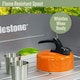 image 3 of Milestone 1L Aluminium Camping Kettle - Orange