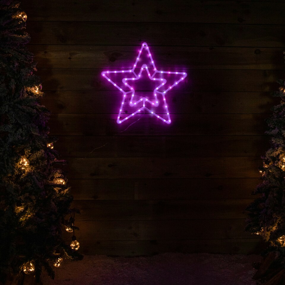 image 1 of 56cm RGB Digital Light up Christmas Star with Remote Control & Timer Function
