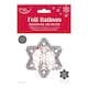 image 3 of Pack of 6 Snowflake Christmas Giant Foil Balloons 57x51cm