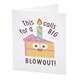 image 5 of Humour Birthday Card - Big Candle On Piece Of Cake With Type