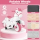 image 9 of COSTWAY 12V Unicorn Ride on Toy Ride on Pony Motorcycle Pink