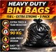 image 2 of Hero Ultimate Heavy Duty Bin Bags 158L Extra Large Refuse Sacks Black 5 Pack 90kg Load Capacity Recycled Plastic