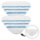 image 6 of SPARES2GO Washable Microfibre Cover Pads for Bush SMB1501 SMB1501UK Steam Cleaner Mop (Pack of 6)