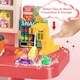 image 3 of Realistic Kitchen Play Set for Toddlers Steaming Spray Lights Cooking Sounds Pretend Role Play (Pink)