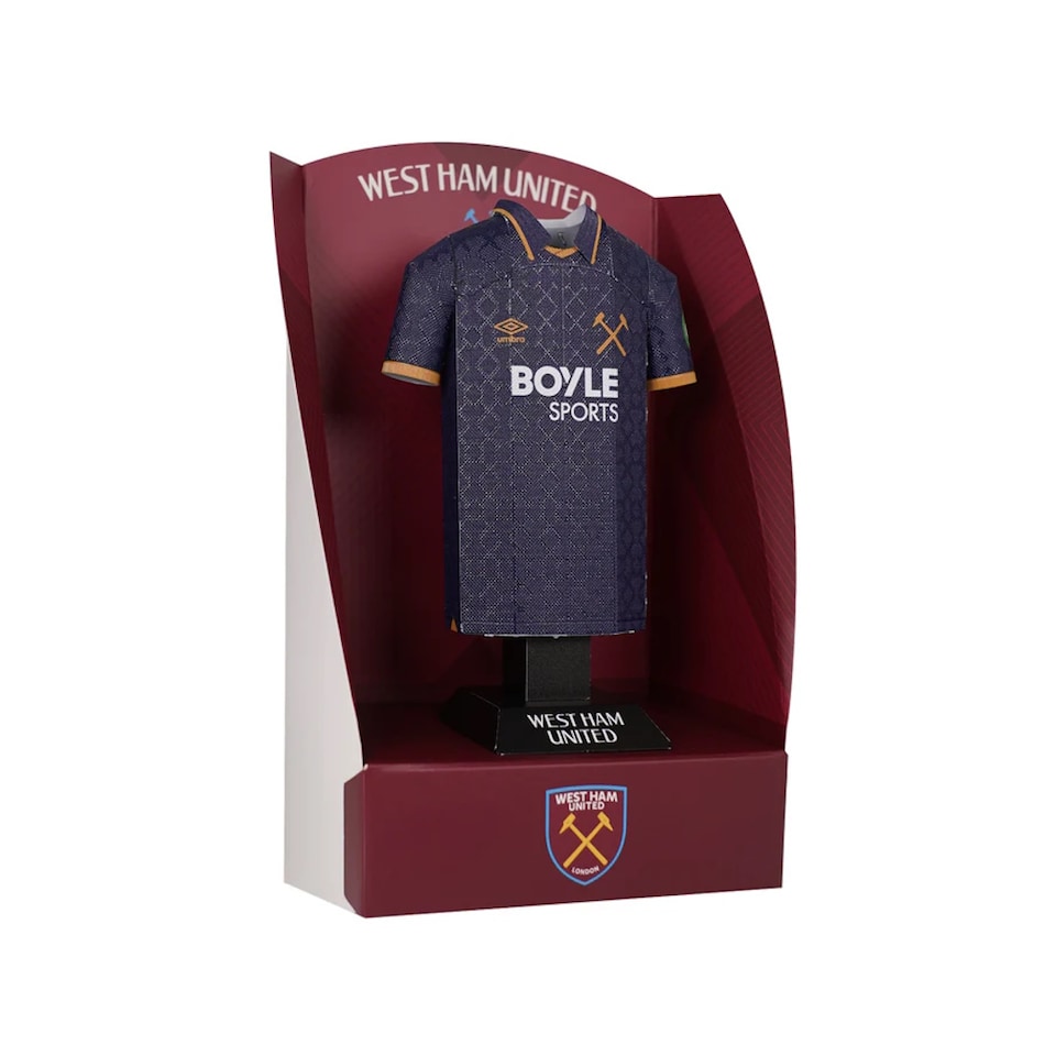 image 1 of RadStuff Metal Alloy Football Shirt - West Ham Third Kit 2025/26