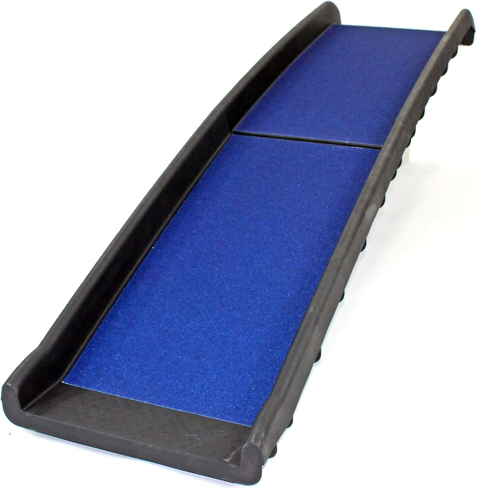 image 1 of Blue Lightweight Folding Travel Pet Ramp