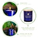 image 3 of Nicola Spring Soy Wax Scented Candles - 130g - Patchouli & Rosewood - Pack of 3 | Blue | Blue
