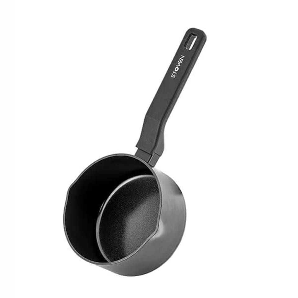 image 1 of Stoven Noir 14cm Non-Stick Milk Pan