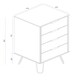 image 7 of Augusta Driftwood, 4 Drawer Narrow Chest Of Drawers Cream