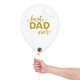image 2 of Simply Best Dad Ever Latex Helium Qualatex Balloon 28cm / 11 in White