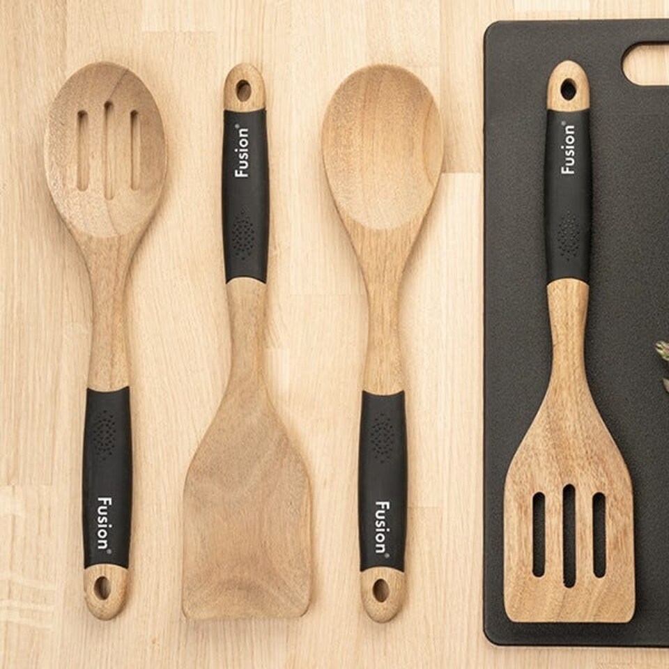 image 1 of Fusion Acacia Wood Slotted Turner