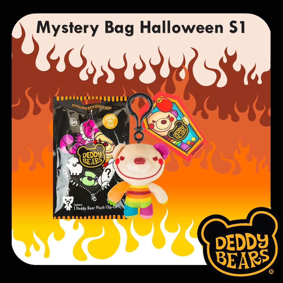 image 1 of vfm-estore Deddy Bears Halloween Mystery Bag Plush 15cm x 8cm