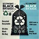 image 6 of Hero 50L Black Bin Bags – Strong Heavy Duty Rubbish Sacks | Tear-Resistant Waste Liners for Kitchen, Home, Office & Garden – 10 Bags