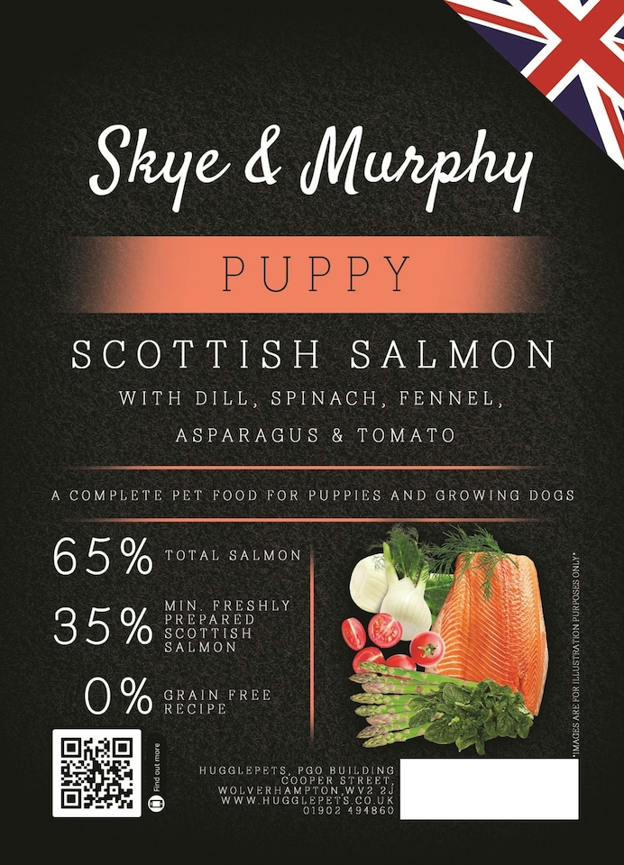 image 1 of Skye & Murphy Superfood 65 Scottish Salmon Puppy - 2kg