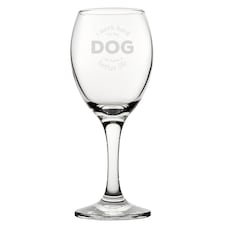 Personalised I Work Hard So My Dog Can Have A Better Life Wine Glass