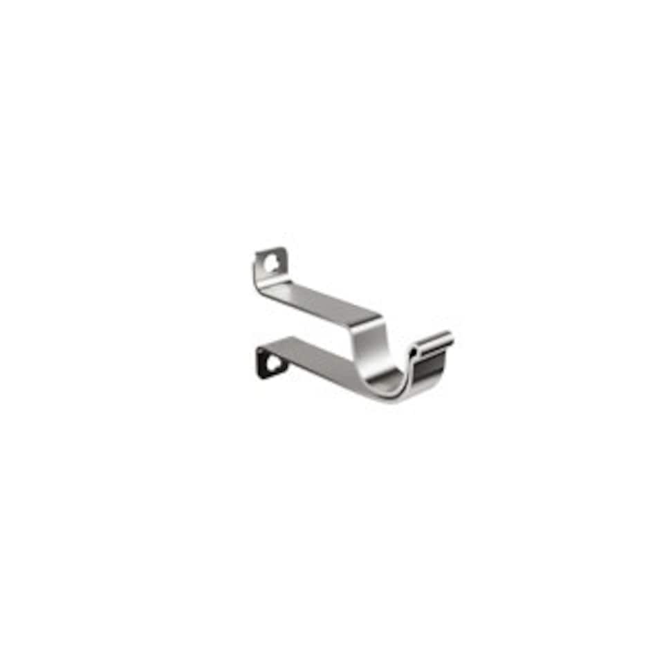 image 1 of Silver Cafe Curtain Rod 50 - 75cm Silver | Silver