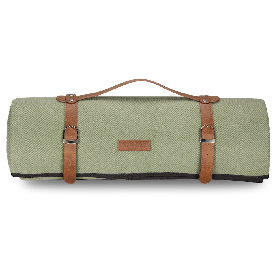 image 1 of Vonshef Picnic Blanket - Herringbone Outdoor Rug - 200x220cm