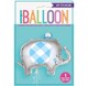 image 2 of Blue Elephant Giant Foil Balloon 29"