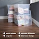 image 8 of Wham Crystal 4 x 80L Stackable Plastic Storage Boxes with Lids