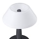 image 3 of Matt Black Rechargeable Touch Dimmable Table Lamp with Opal White Domed Shade | Black | Black | 1