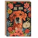 image 1 of Mothers Day Card Floral Brown Lurcher Pointer Mum Card