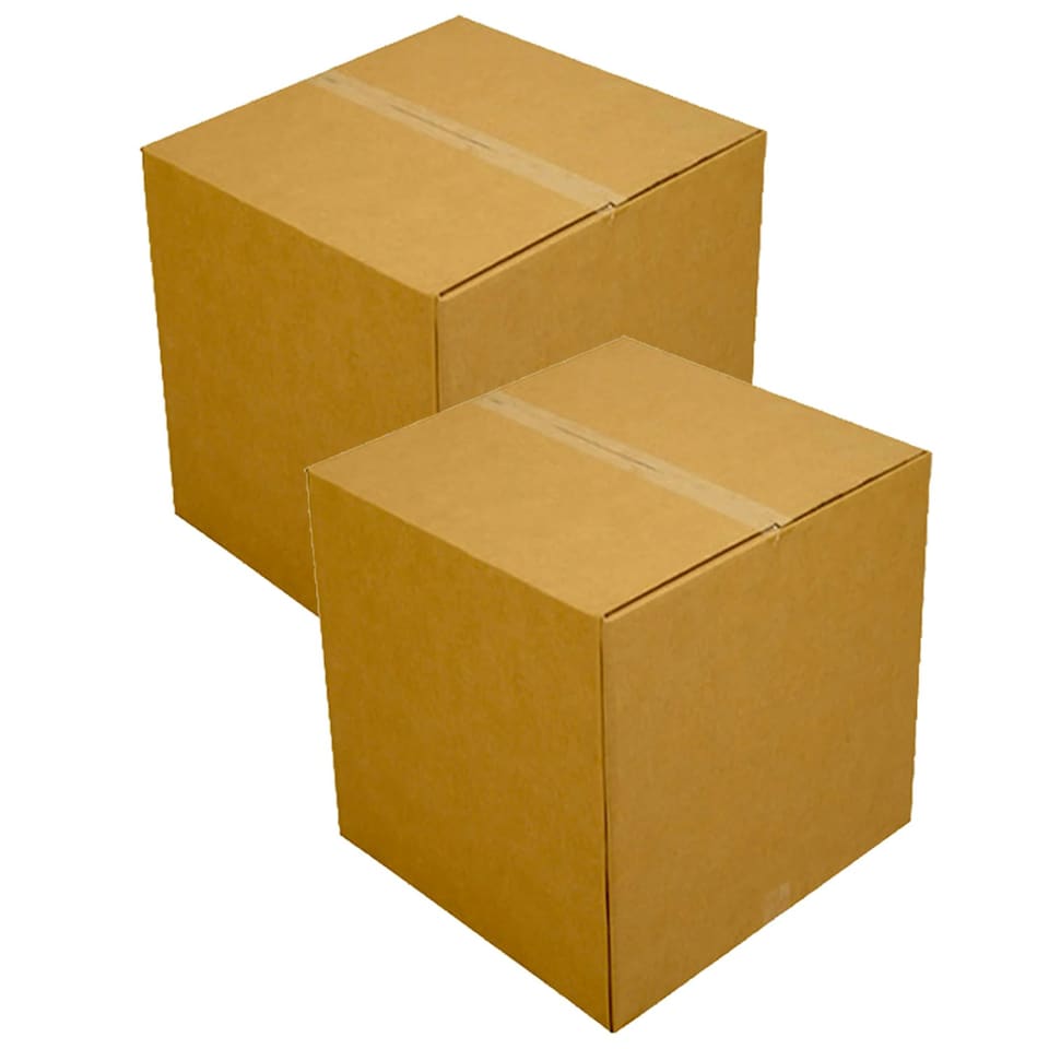 image 1 of 100 x 12 x 9 x 12" (305x229x305mm) Strong Secure Single Wall Cardboard Boxes Ideal For House Moving, Packing & Shipping Items Brown