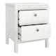 image 3 of Madrid 3 Piece Bundle, Bedside, Chest and 3 Door Wardrobe in White