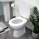 image 3 of Showerdrape Oxford White Wooden Toilet Seat