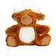 image 1 of Mumbles Highland Cow Teddy Bear - Brown - One Size